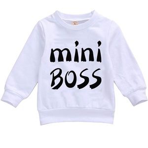 Mini Boss sweatshirt Casual Boss Wear Cute Trendy